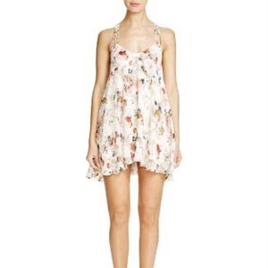 Lucy Paris Floral Burnout Strappy Back Dress, S